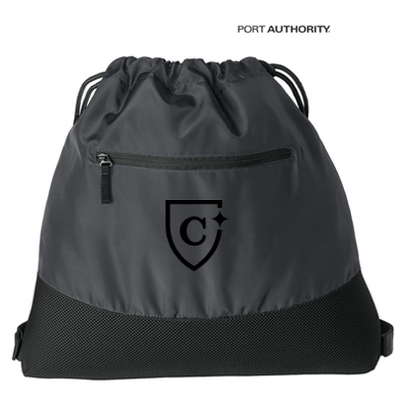 NEW CAPELLA Port Authority® Agility Mesh Pocket Cinch - Iron Grey