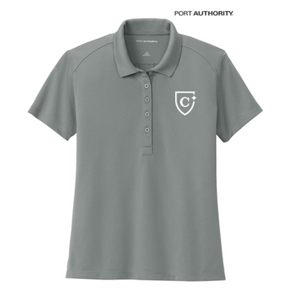 NEW CAPELLA Port Authority® Women’s Wearever Performance Pique Polo - Gusty Grey