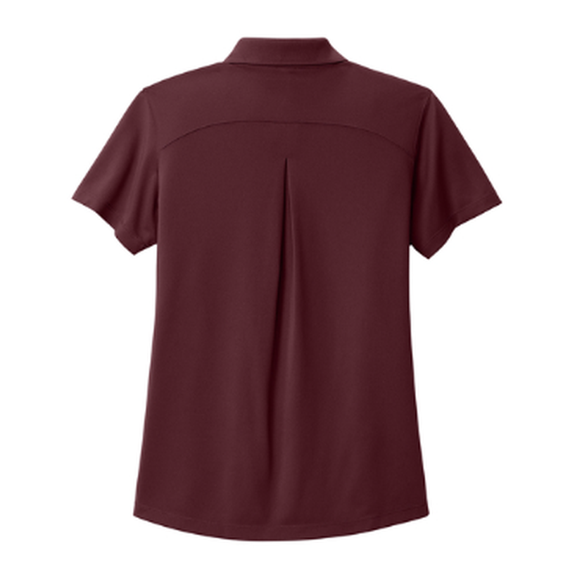 NEW CAPELLA Port Authority® Women’s Wearever Performance Pique Polo - Burgundy