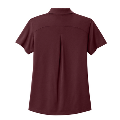 NEW CAPELLA Port Authority® Women’s Wearever Performance Pique Polo - Burgundy