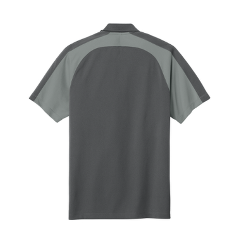 NEW CAPELLA Port Authority® Wearever Performance Pique Colorblock Polo - Storm Grey/Gusty Grey