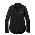 NEW CAPELLA Port Authority® Women’s Luxe Knit Button Tunic - Black