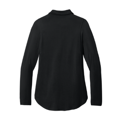 NEW CAPELLA Port Authority® Women’s Luxe Knit Button Tunic - Black