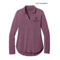 NEW CAPELLA Port Authority® Women’s Luxe Knit Button Tunic - Purple Mist