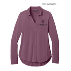 NEW CAPELLA Port Authority® Women’s Luxe Knit Button Tunic - Purple Mist