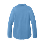 NEW CAPELLA Port Authority® Women’s Luxe Knit Button Tunic - Carolina Blue