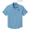 NEW CAPELLA Port Authority® Short Sleeve UV Dockside Shirt - Carolina Blue