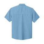 NEW CAPELLA Port Authority® Short Sleeve UV Dockside Shirt - Carolina Blue