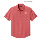 NEW CAPELLA Port Authority® Short Sleeve UV Dockside Shirt - Coral Reef