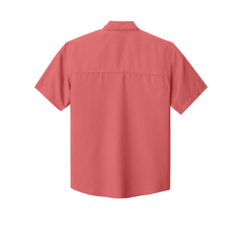 NEW CAPELLA Port Authority® Short Sleeve UV Dockside Shirt - Coral Reef