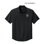 NEW CAPELLA Port Authority® Short Sleeve UV Dockside Shirt - Black
