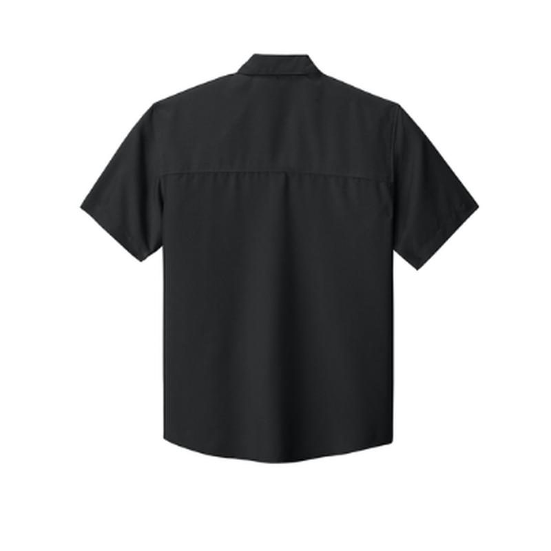 NEW CAPELLA Port Authority® Short Sleeve UV Dockside Shirt - Black