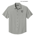 NEW CAPELLA Port Authority® Short Sleeve UV Dockside Shirt - Gusty Grey