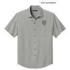 NEW CAPELLA Port Authority® Short Sleeve UV Dockside Shirt - Gusty Grey