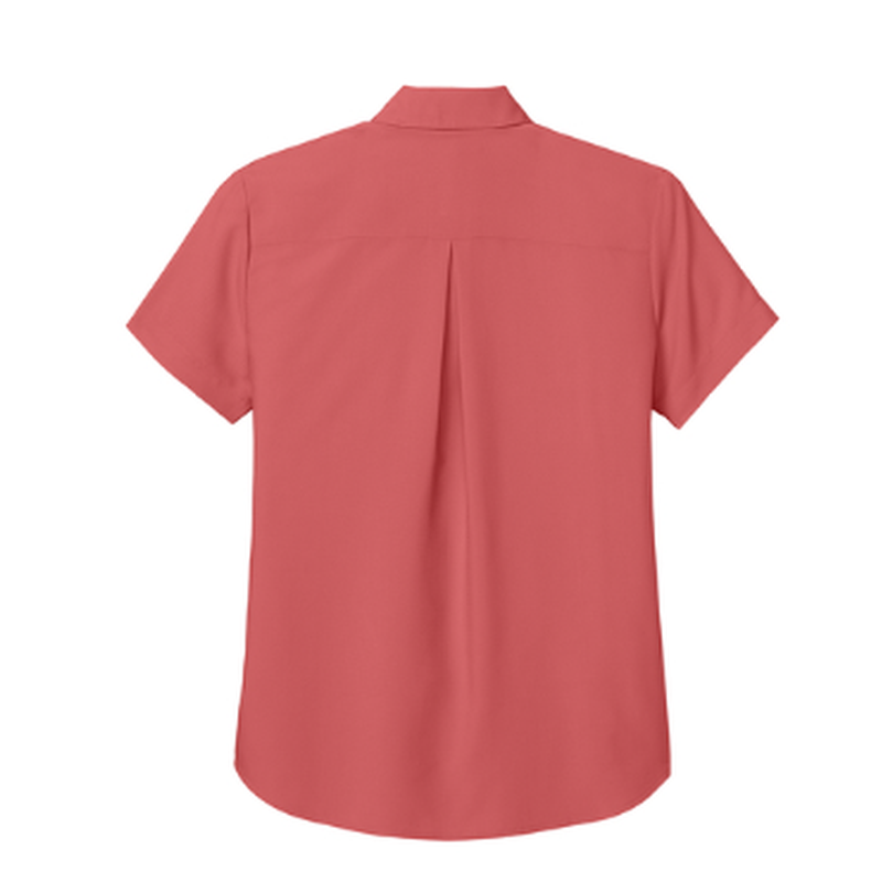 NEW CAPELLA Port Authority® Women’s Short Sleeve UV Dockside Shirt - Coral Reef