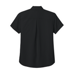NEW CAPELLA Port Authority® Women’s Short Sleeve UV Dockside Shirt - Deep Black