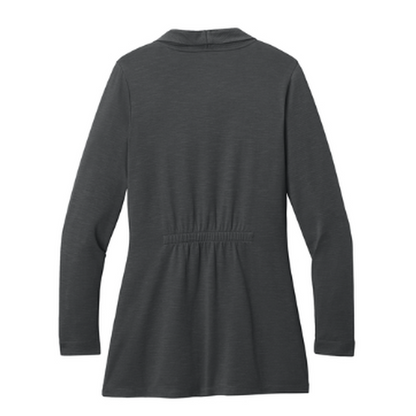 NEW CAPELLA Port Authority® Women’s Breakwater Open Cardigan - Grey Steel
