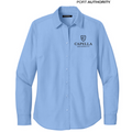 NEW CAPELLA Port Authority® Women’s Long Sleeve Nailhead Easy Care Shirt - Swiss Blue
