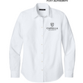 NEW CAPELLA Port Authority® Women’s Long Sleeve Nailhead Easy Care Shirt - White