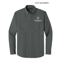 NEW CAPELLA Port Authority® Long Sleeve Nailhead Easy Care Shirt - Deep Black