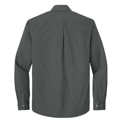 NEW CAPELLA Port Authority® Long Sleeve Nailhead Easy Care Shirt - Deep Black
