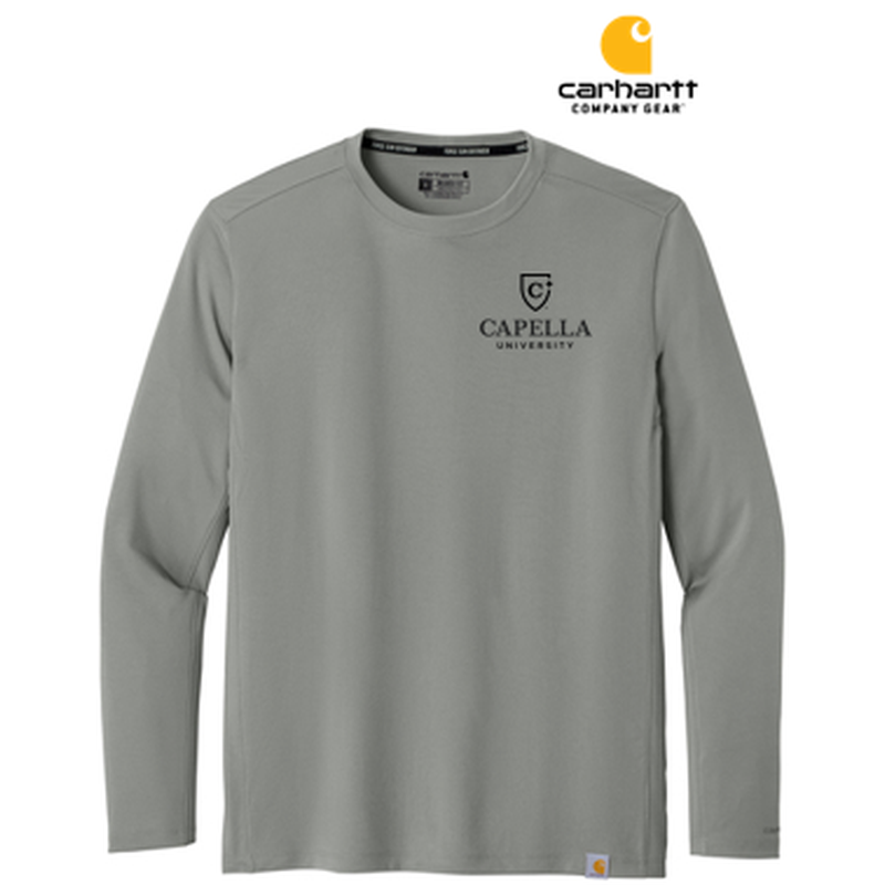 NEW CAPELLA Carhartt Force® Sun Defender™ Long Sleeve T-Shirt - Asphalt Grey