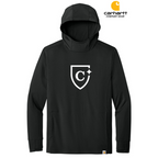 NEW CAPELLA Carhartt Force® Sun Defender™ Long Sleeve Hooded T-Shirt - Black