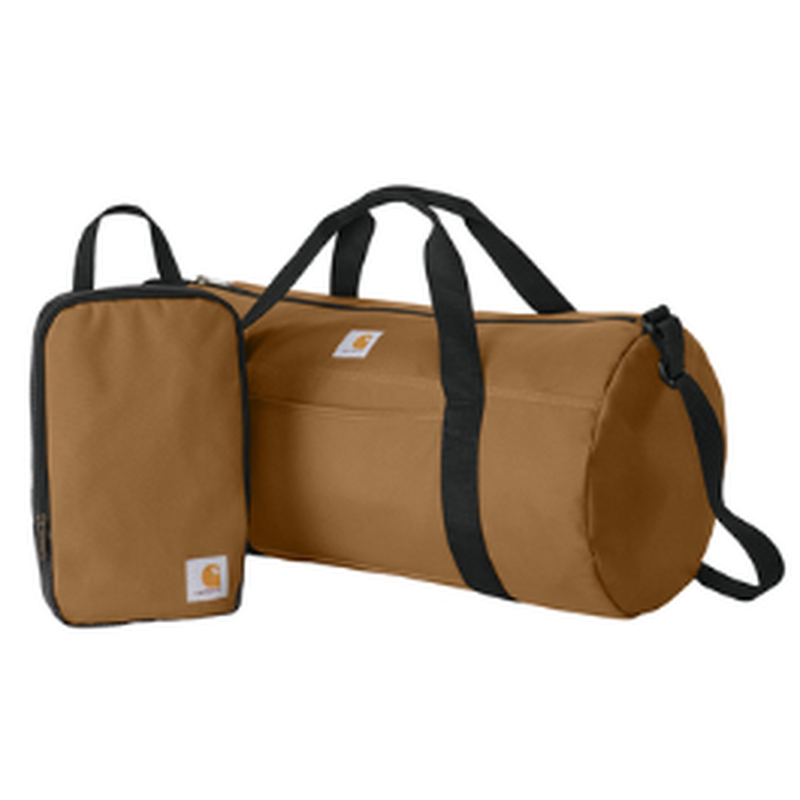 NEW CAPELLA Carhartt® Canvas Packable Duffel with Pouch - Carhartt Brown