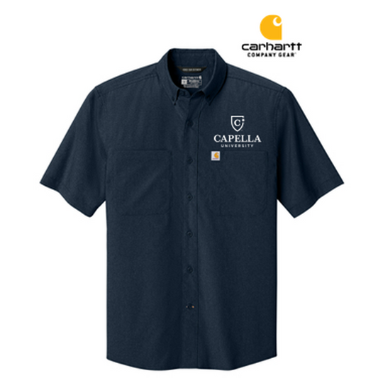 NEW CAPELLA Carhartt Force® Sun Defender™ Short Sleeve Shirt - Navy