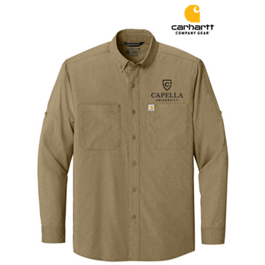NEW CAPELLA Carhartt Force® Sun Defender™ Long Sleeve Shirt - Dark Khaki