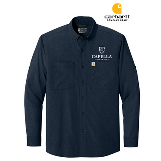 NEW CAPELLA Carhartt Force® Sun Defender™ Long Sleeve Shirt - Navy