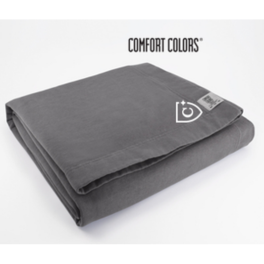 NEW CAPELLA Comfort Colors® Fleece Dorm Blanket - Pepper
