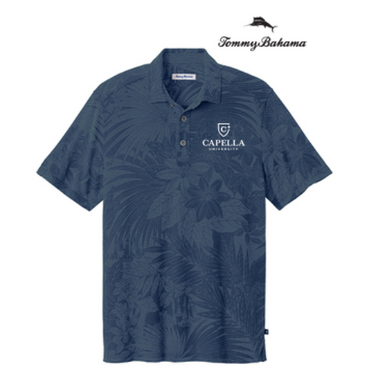 NEW CAPELLA Tommy Bahama® Santiago Paradise Polo (3.5-in logo) - Blue Note