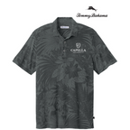 NEW CAPELLA Tommy Bahama® Santiago Paradise Polo (3.5-in logo) - Coal