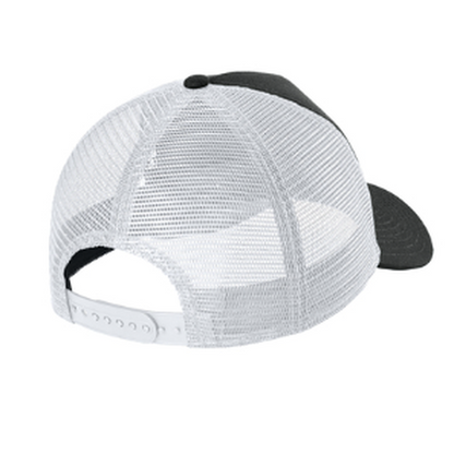 NEW CAPELLA New Era® A-Frame Snapback Mesh Back Cap - Black/White