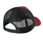 NEW CAPELLA New Era® A-Frame Snapback Mesh Back Cap - Scarlet/Black