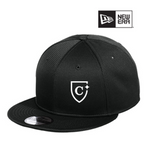 NEW CAPELLA New Era® Pivot Flat Bill Snapback Cap - Black