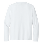 NEW CAPELLA District® Perfect Weight® CVC Long Sleeve Tee (10-in logo) - White