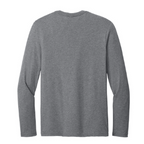 NEW CAPELLA District® Perfect Weight® CVC Long Sleeve Tee (10-in logo) - Graphite Heather