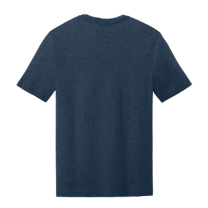 NEW CAPELLA District® Perfect Weight® CVC Tee (10-in logo) - Heathered Navy