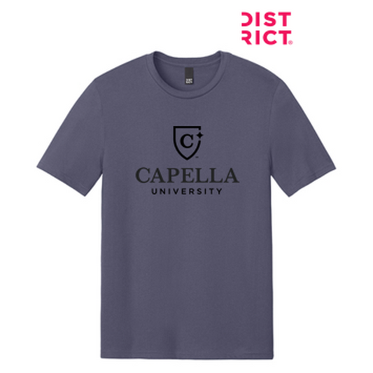 NEW CAPELLA District® Perfect Weight® CVC Tee (10-in logo) - Elderberry