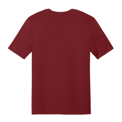 NEW CAPELLA District® Perfect Weight® CVC Tee (10-in logo) - Garmet