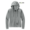 NEW CAPELLA Allmade® Women’s Organic CVC Fleece Full-Zip Hoodie (2.5-in logo) - Aluminum Grey Heather