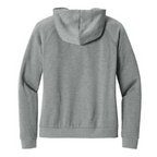 NEW CAPELLA Allmade® Women’s Organic CVC Fleece Full-Zip Hoodie (2.5-in logo) - Aluminum Grey Heather