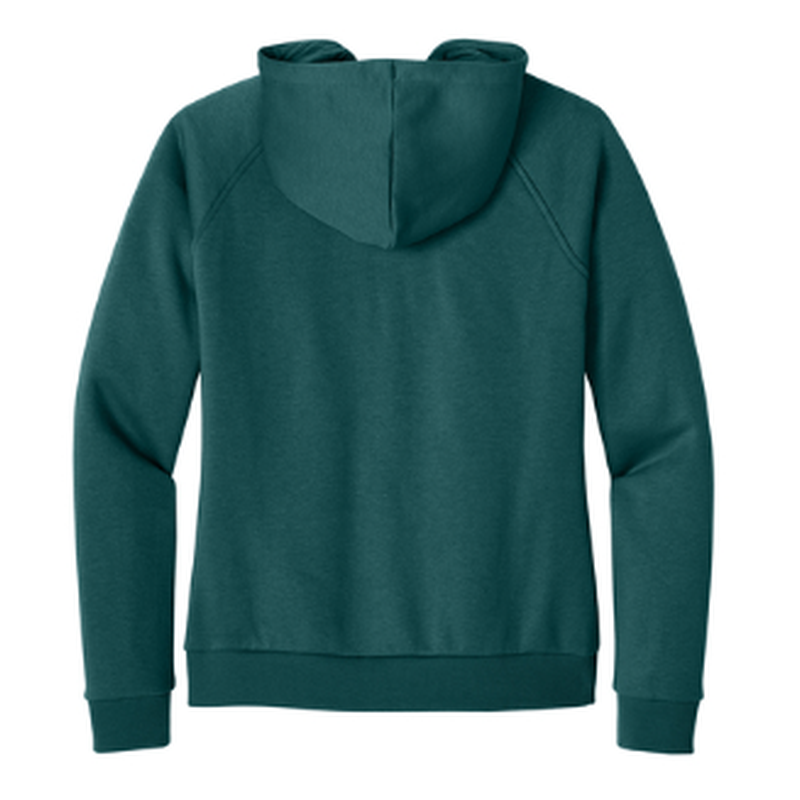 NEW CAPELLA Allmade® Women’s Organic CVC Fleece Full-Zip Hoodie (2.5-in logo) - Deep Sea Green