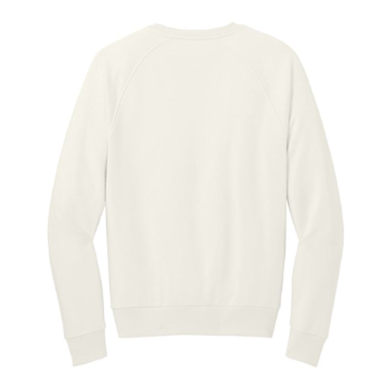 NEW CAPELLA Allmade® Unisex Organic CVC Fleece Crewneck Sweatshirt (4-in logo) - White Sand