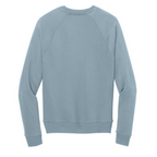 NEW CAPELLA Allmade® Unisex Organic CVC Fleece Crewneck Sweatshirt (4-in logo) - I like You Blue