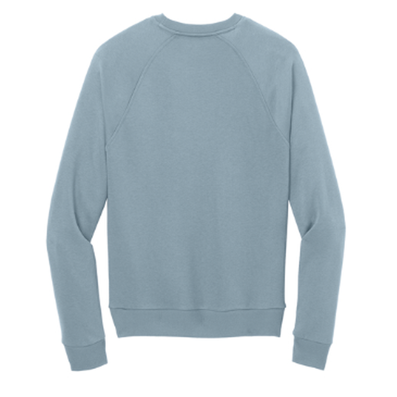 NEW CAPELLA Allmade® Unisex Organic CVC Fleece Crewneck Sweatshirt (4-in logo) - I like You Blue