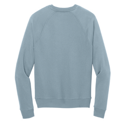 NEW CAPELLA Allmade® Unisex Organic CVC Fleece Crewneck Sweatshirt (4-in logo) - I like You Blue