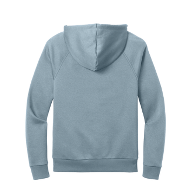 NEW CAPELLA Allmade® Unisex Organic CVC Fleece Pullover Hoodie (2.5-in logo) - I Like You Blue